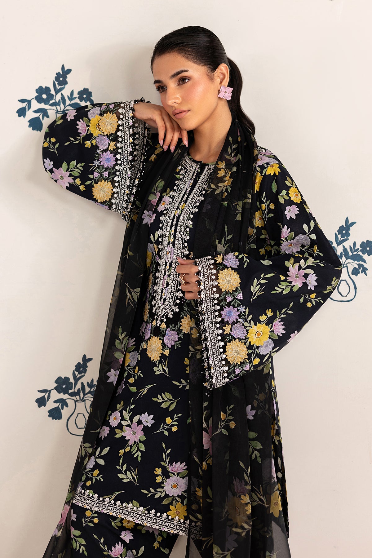 EMBROIDERED LAWN UF-4465