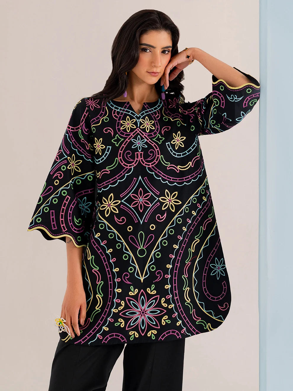Noirvent | 2Pc Embroidered Cotton Set
