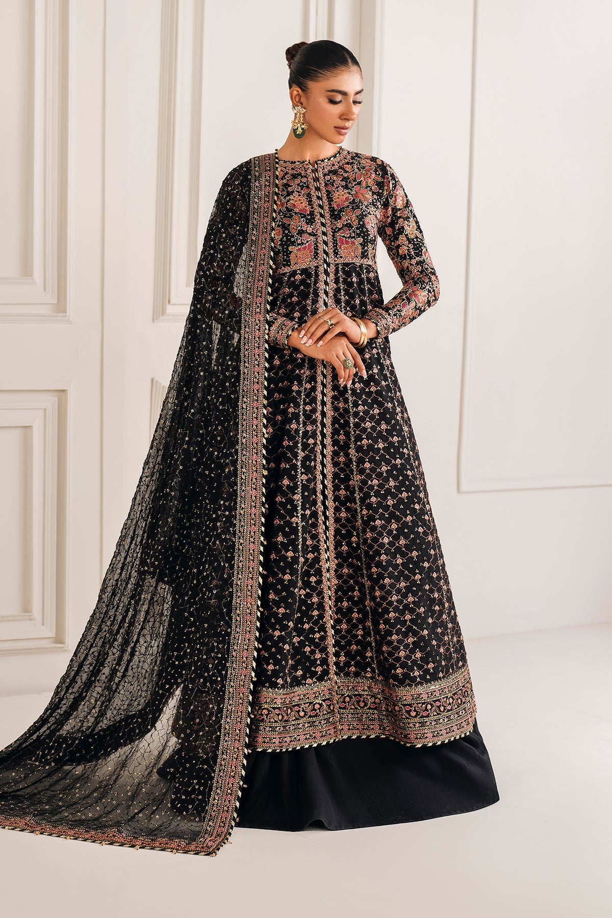EMBROIDERED CHIFFON UF-4156