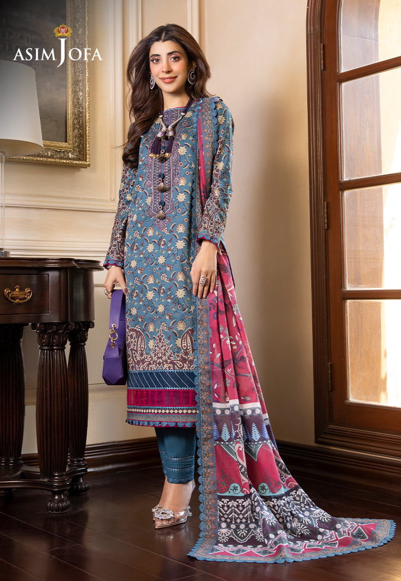 AJS-27 PRINTED LAWN 2 PCS