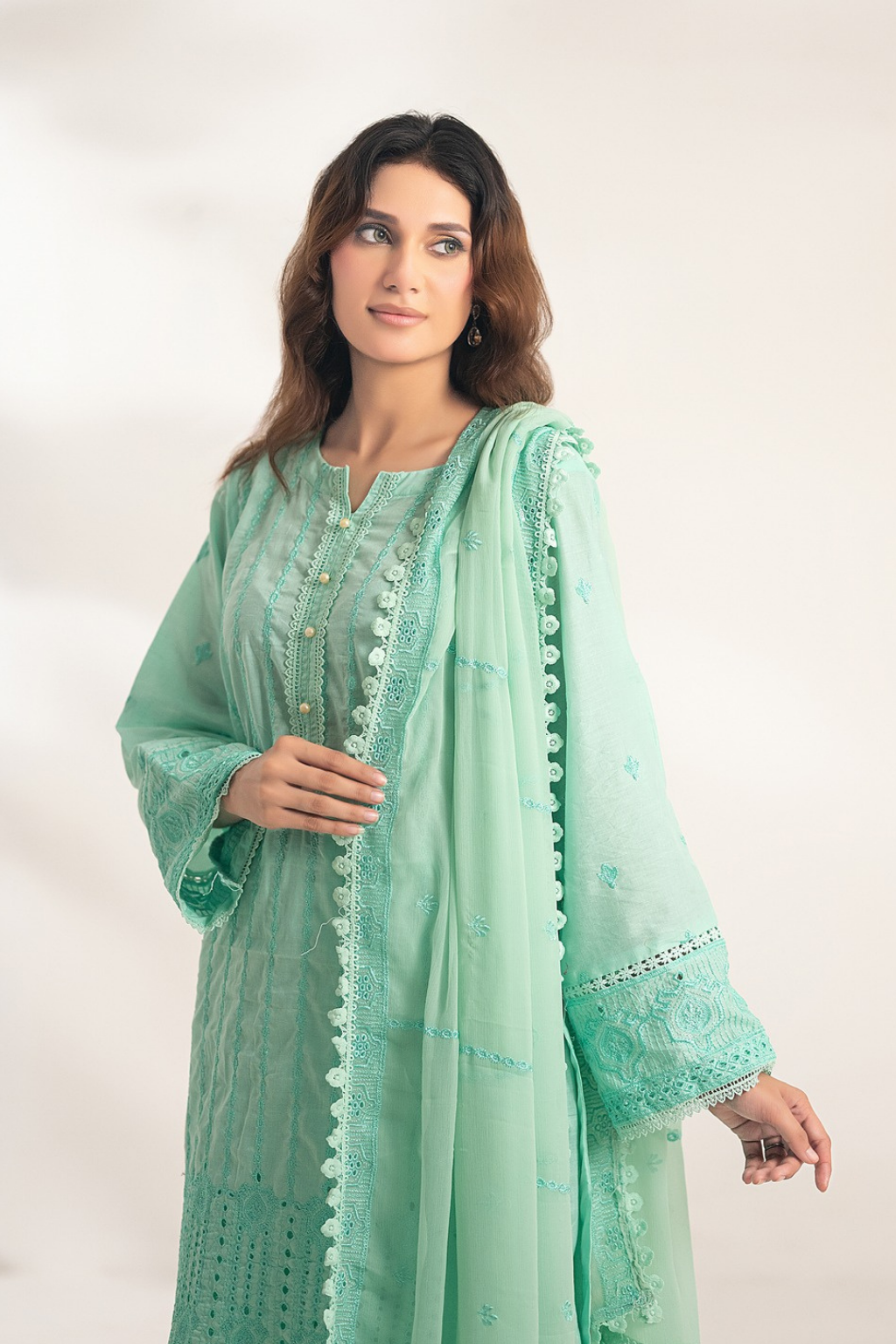 Ready to Wear Lawn Embroidered Suit D-198 - D-200