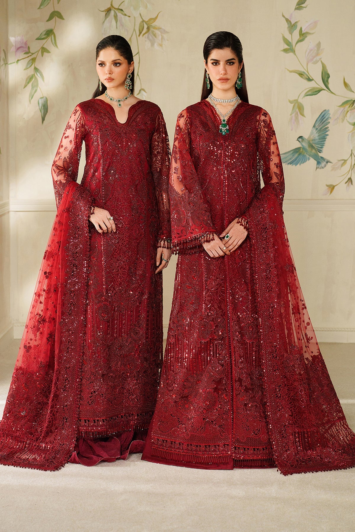 EMBROIDERED NET CH14-01 UNSTITCHED
