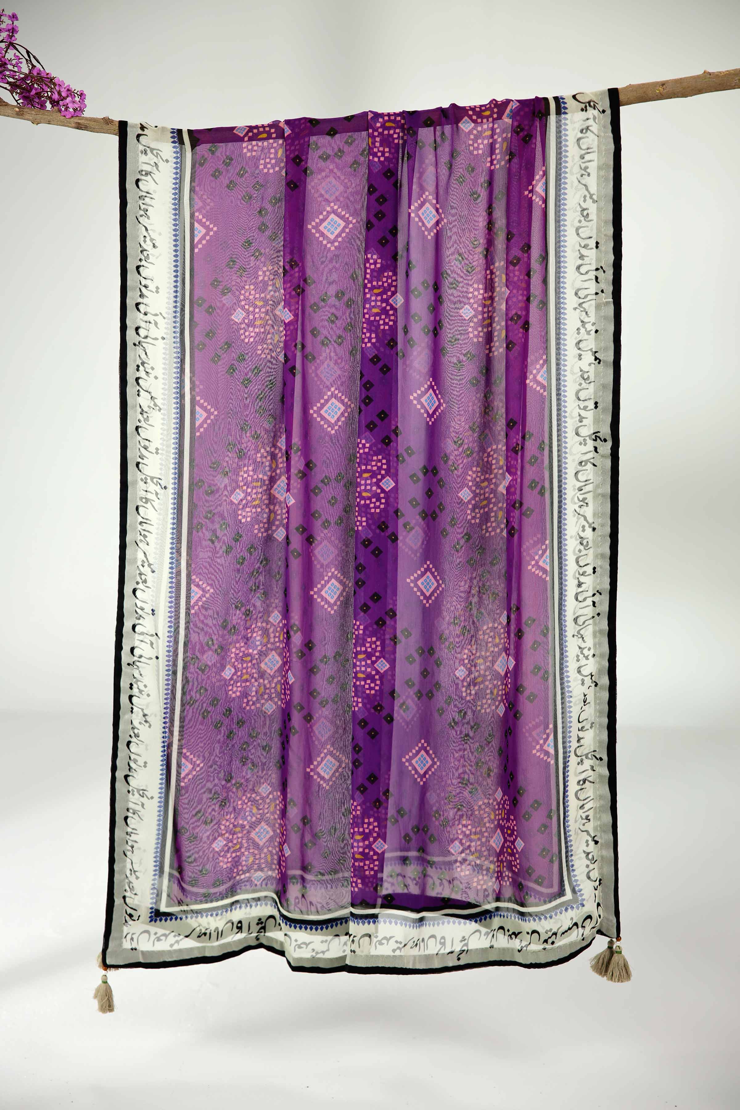 Purple Dupatta-1834402109