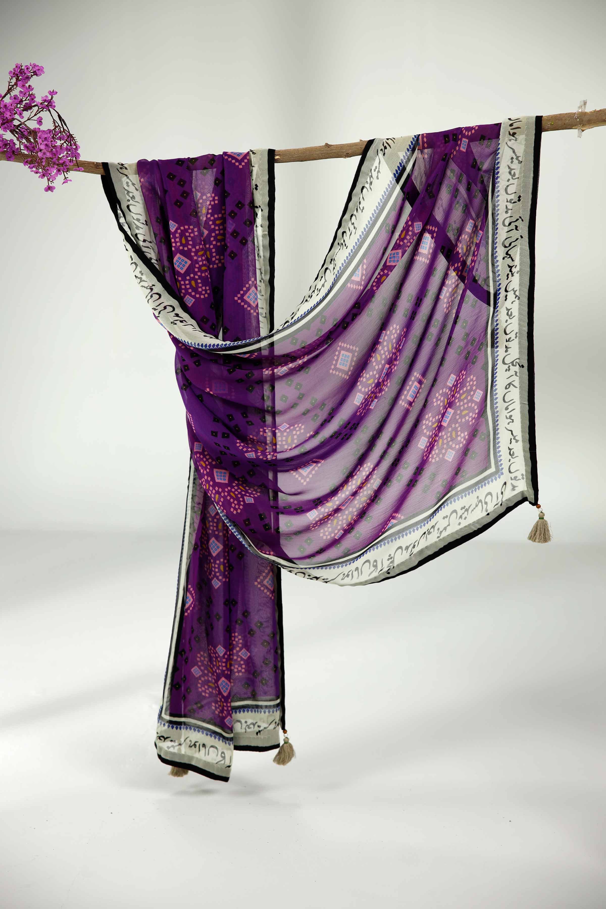 Purple Dupatta-1834402109