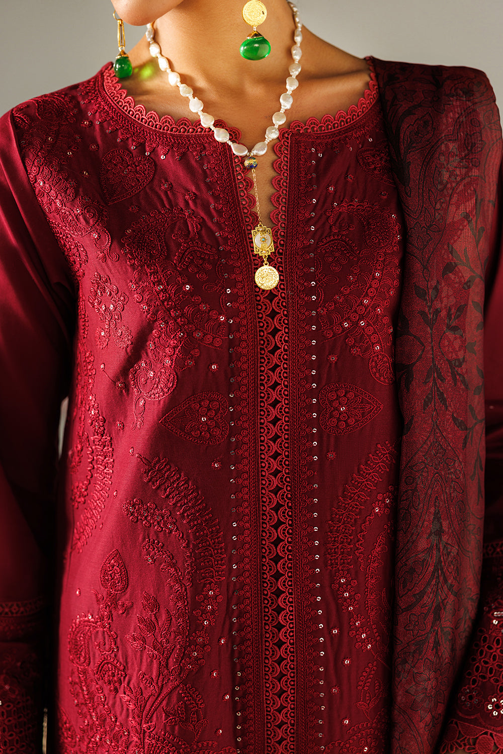 Embroidered Lawn MJ-26-12