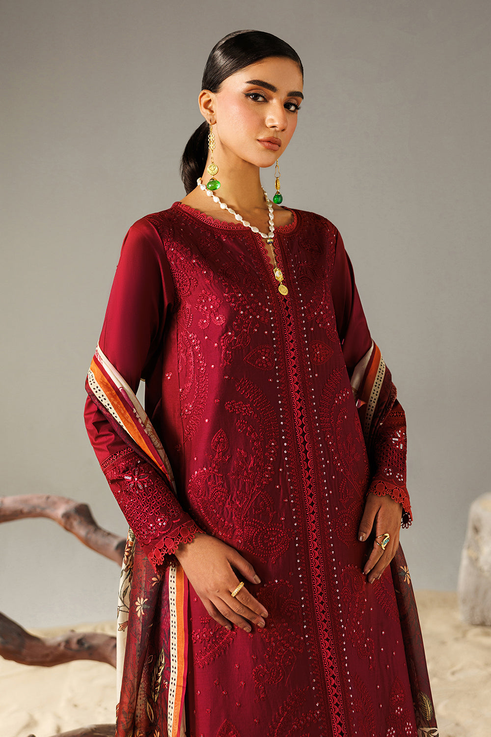 Embroidered Lawn MJ-26-12