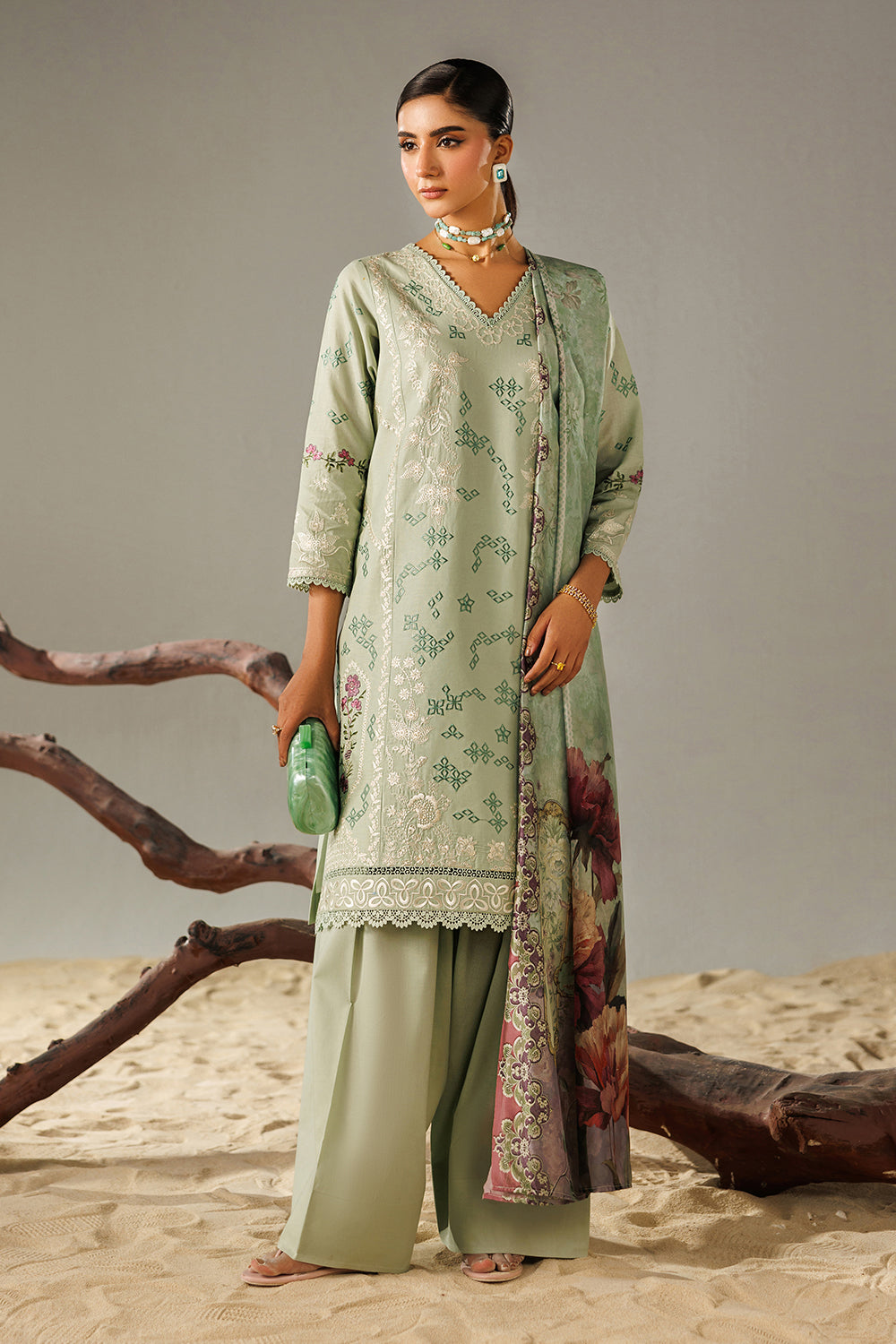 Embroidered Lawn MJ-26-13