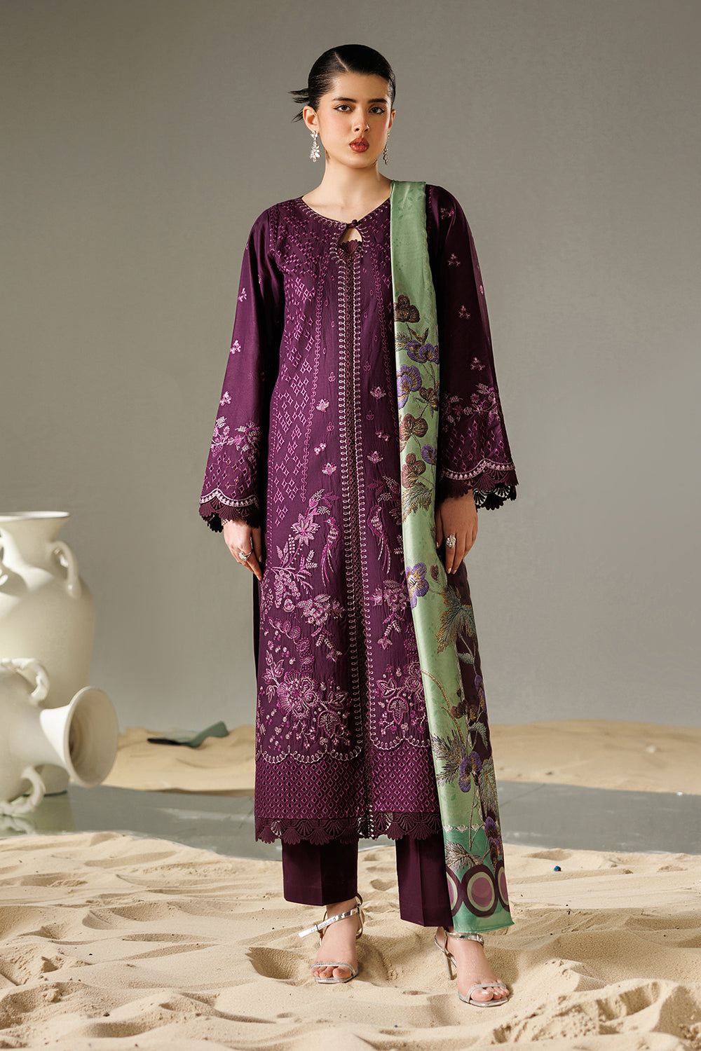 Embroidered Lawn MJ-26-15