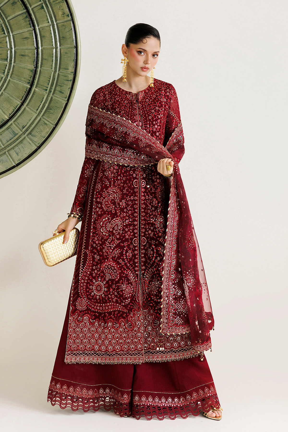 EMBROIDERED CHIFFON UC-3143