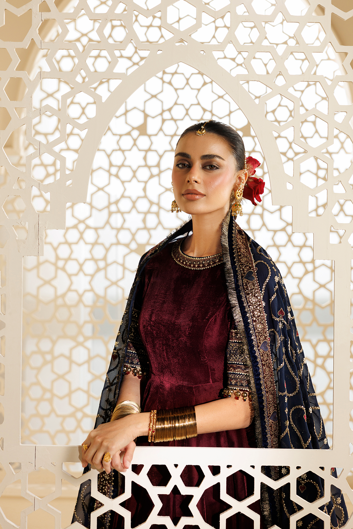 Embroidered Velvet Formal CVF26-D04