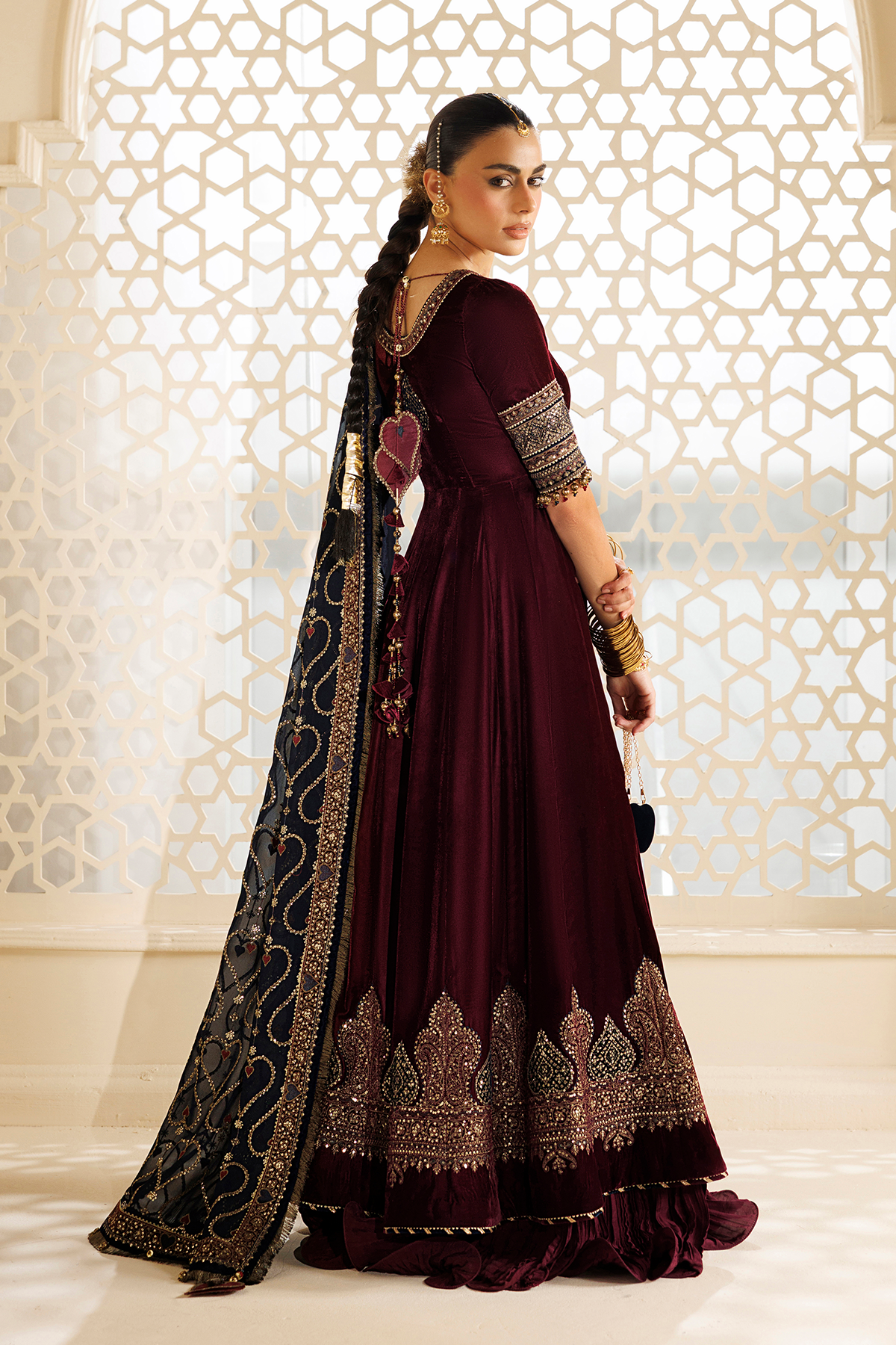 Embroidered Velvet Formal CVF26-D04