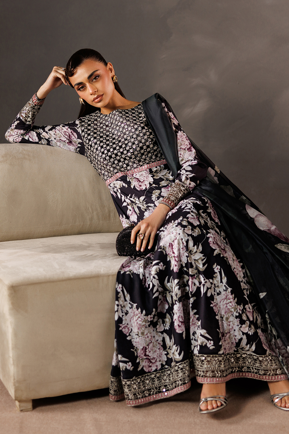 Embroidered Slik Lawn SL-26-16