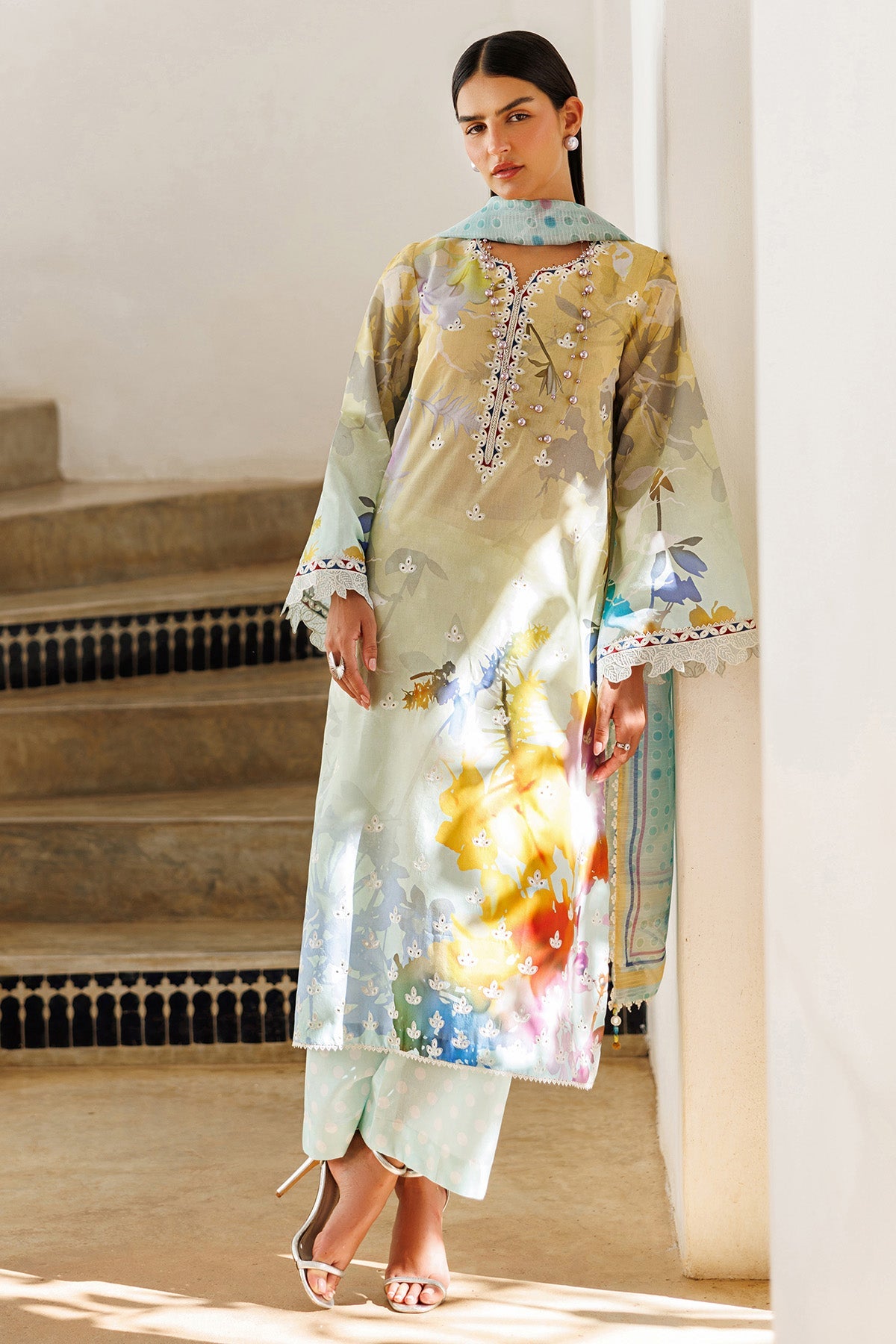 EMBROIDERED LAWN RTW-9292