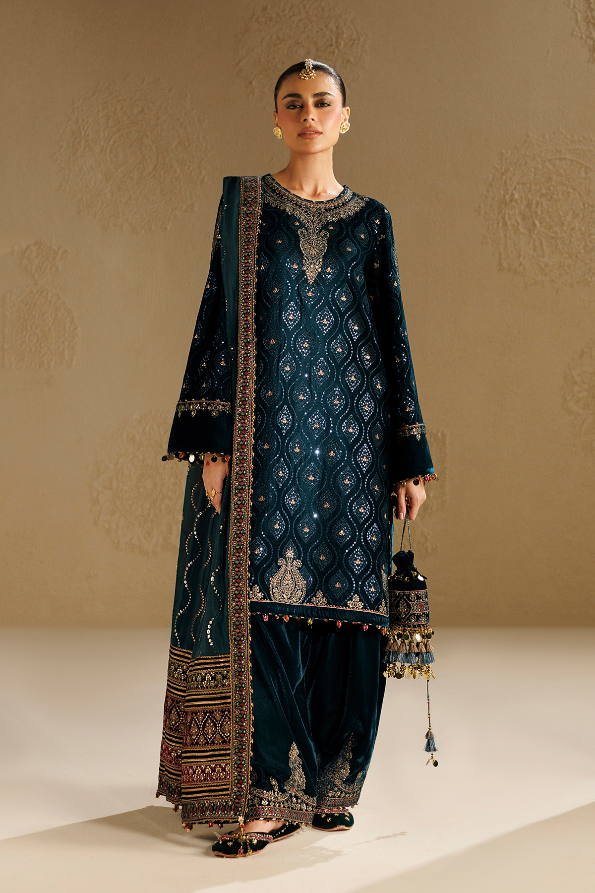 Embroidered Velvet Formal CVF26-D02