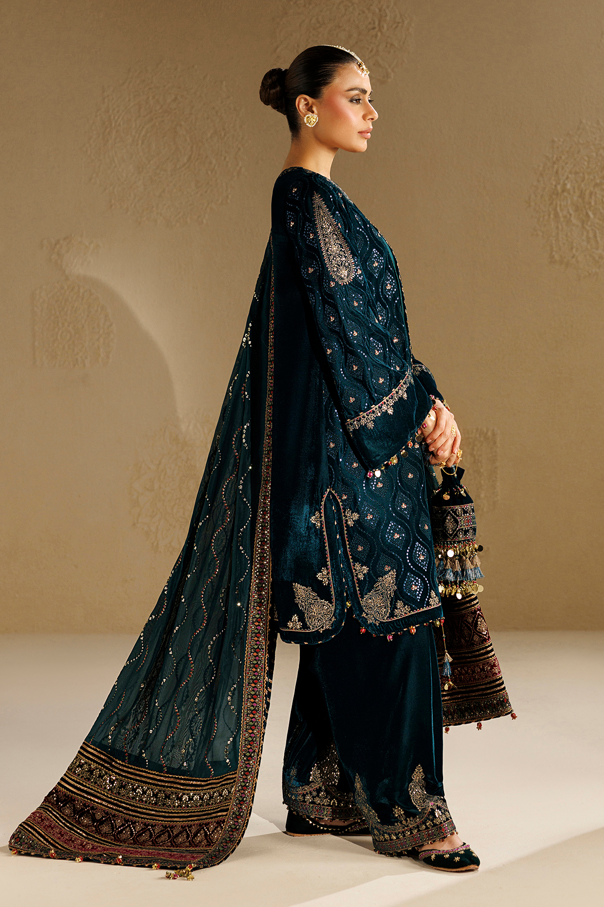 Embroidered Velvet Formal CVF26-D02