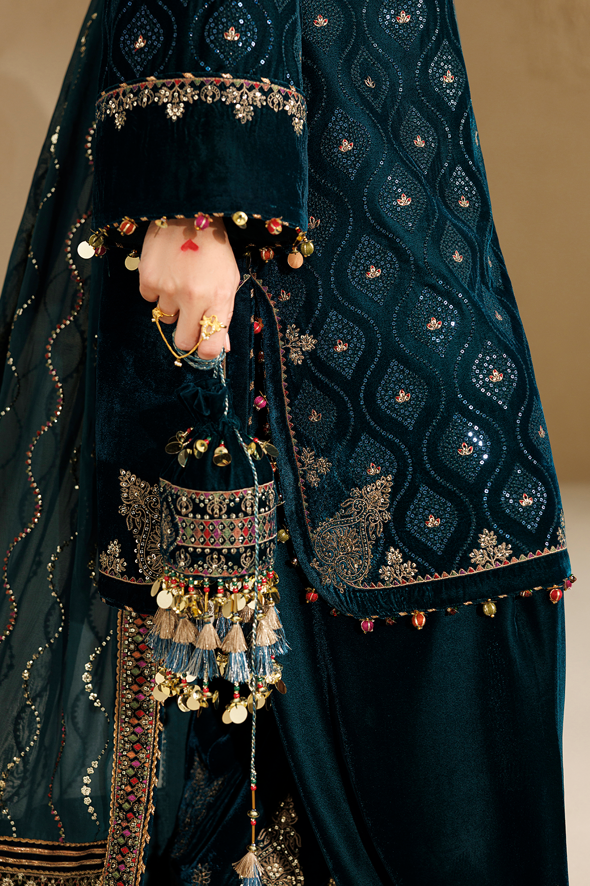 Embroidered Velvet Formal CVF26-D02