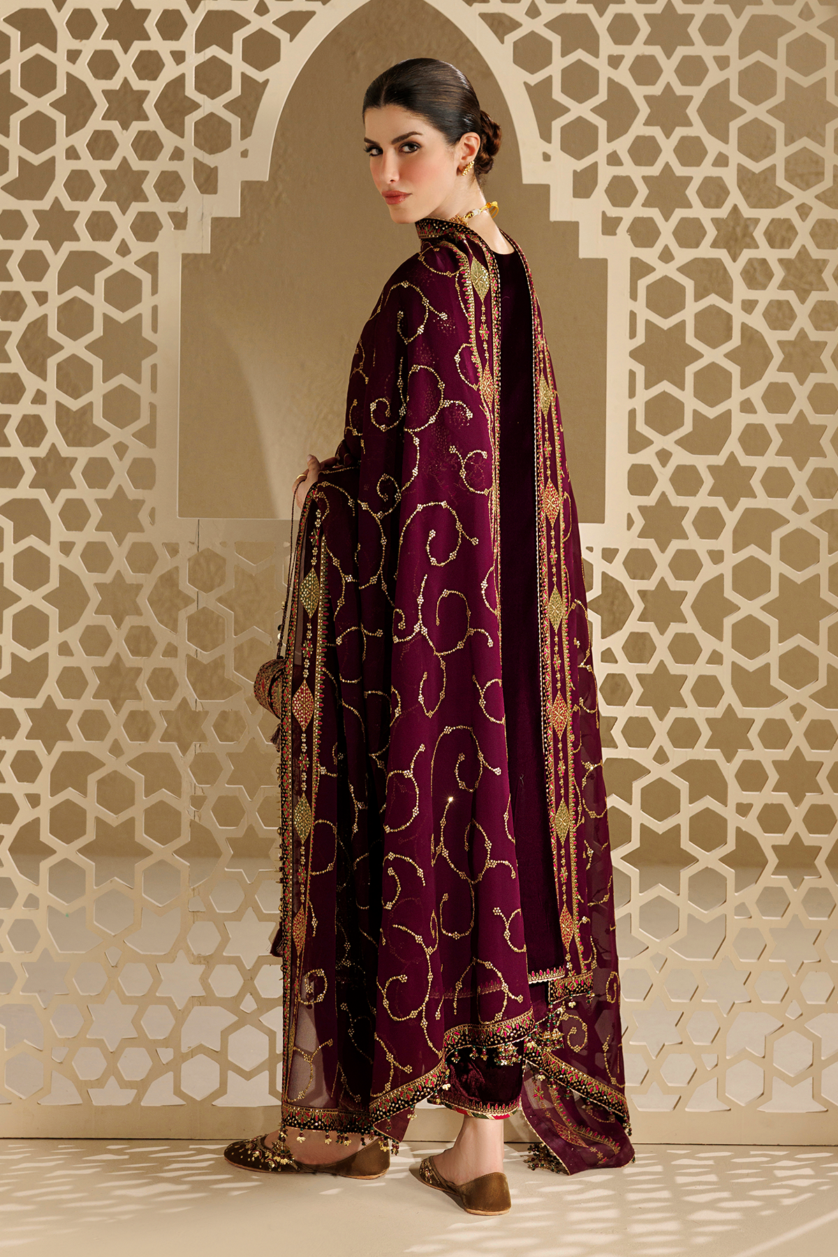 Embroidered Velvet Formal CVF26-D08