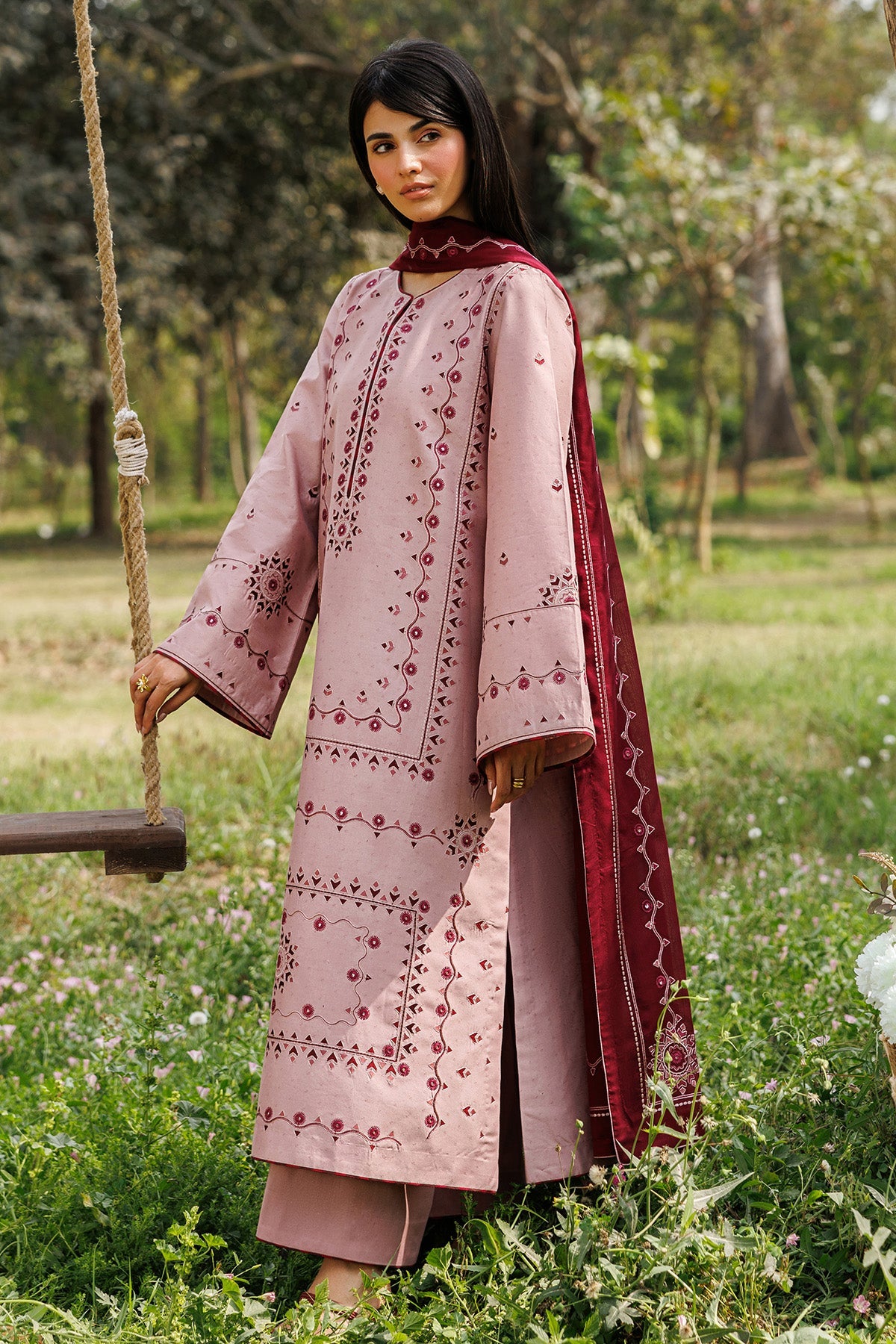 EMBROIDERED LAWN USE-9350