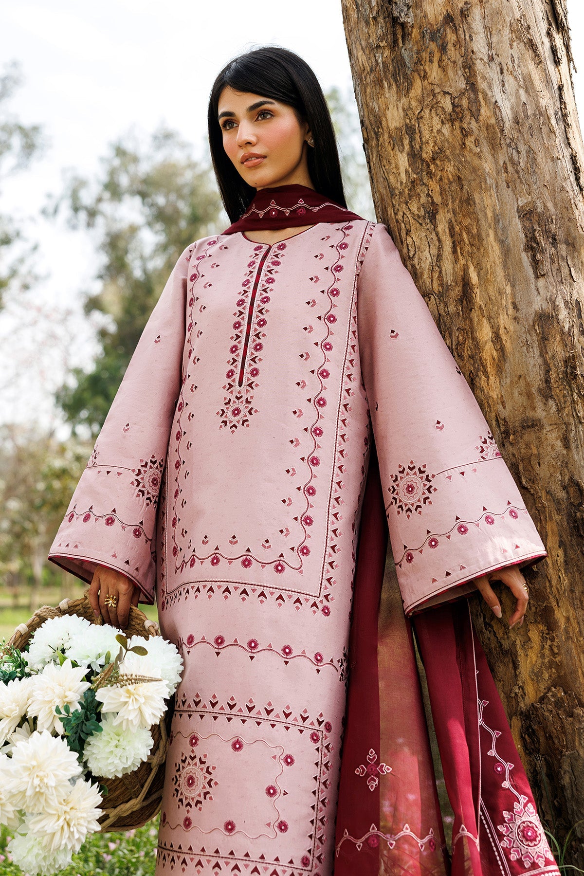 EMBROIDERED LAWN USE-9350