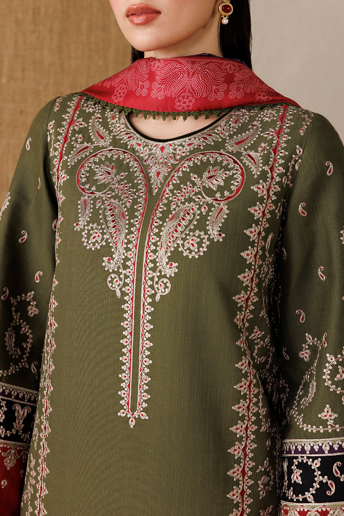 EMBROIDERED PREMIUM KHADDAR UW-0255