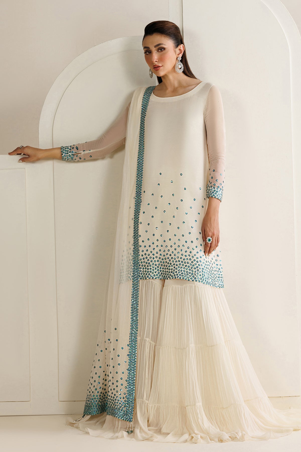 EMBROIDERED CHIFFON UC-3133