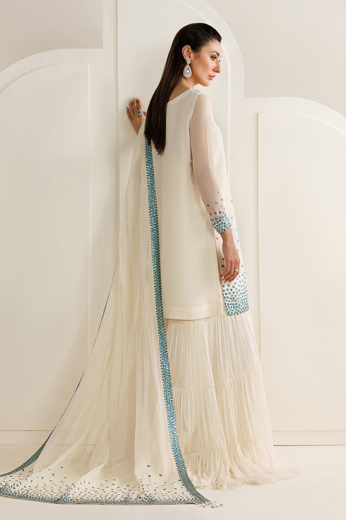 EMBROIDERED CHIFFON UC-3133