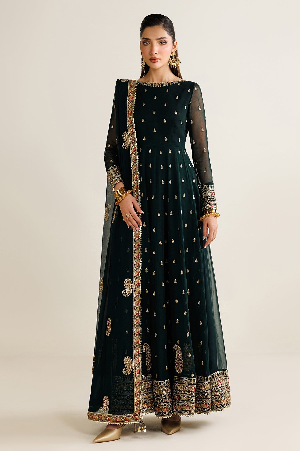 EMBROIDERED CHIFFON UC-3128