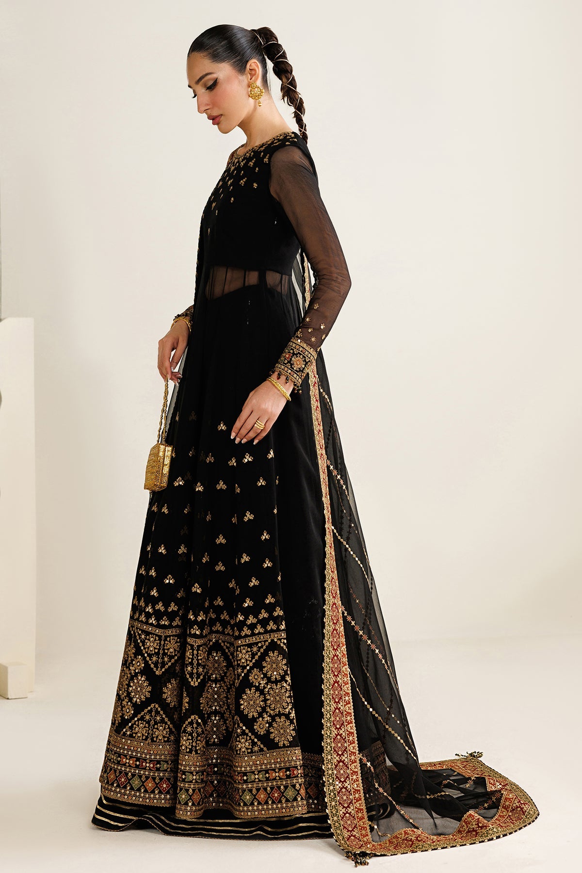 EMBROIDERED CHIFFON UC-3125
