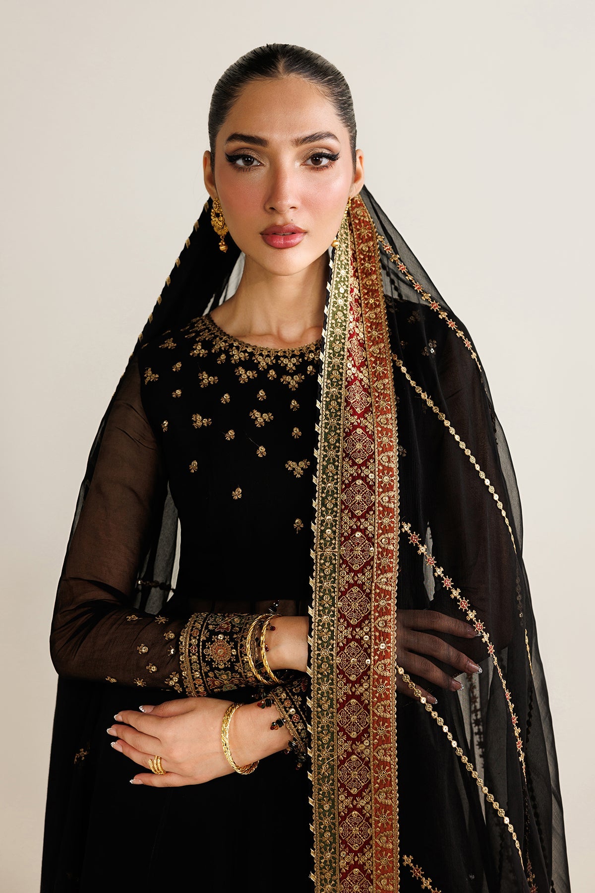 EMBROIDERED CHIFFON UC-3125