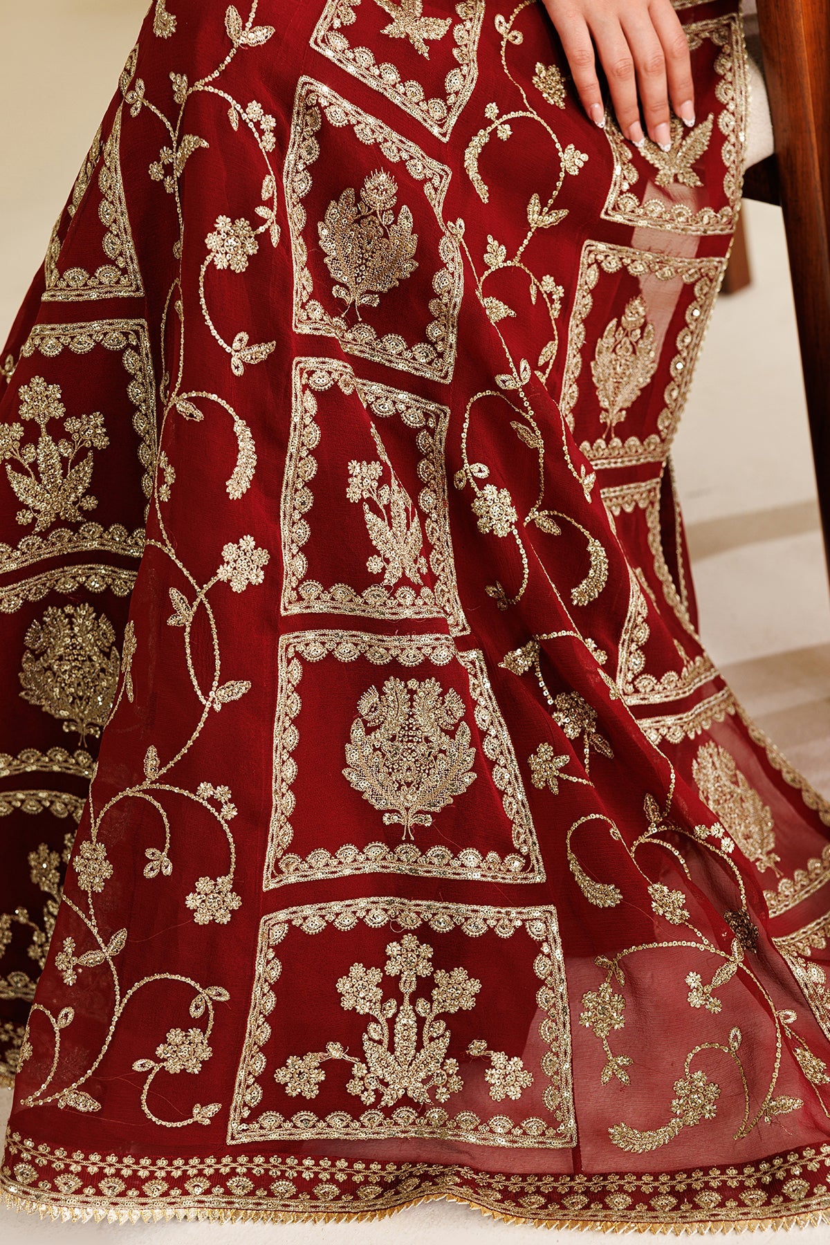 EMBROIDERED CHIFFON UC-3132
