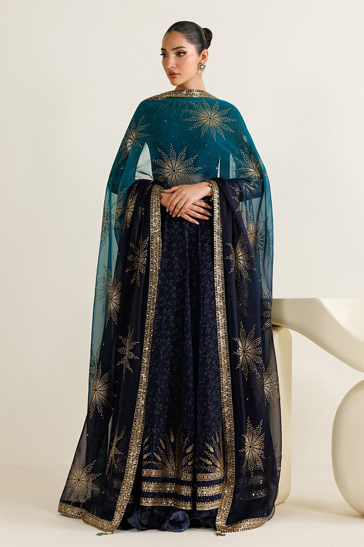 EMBROIDERED CHIFFON UC-3103