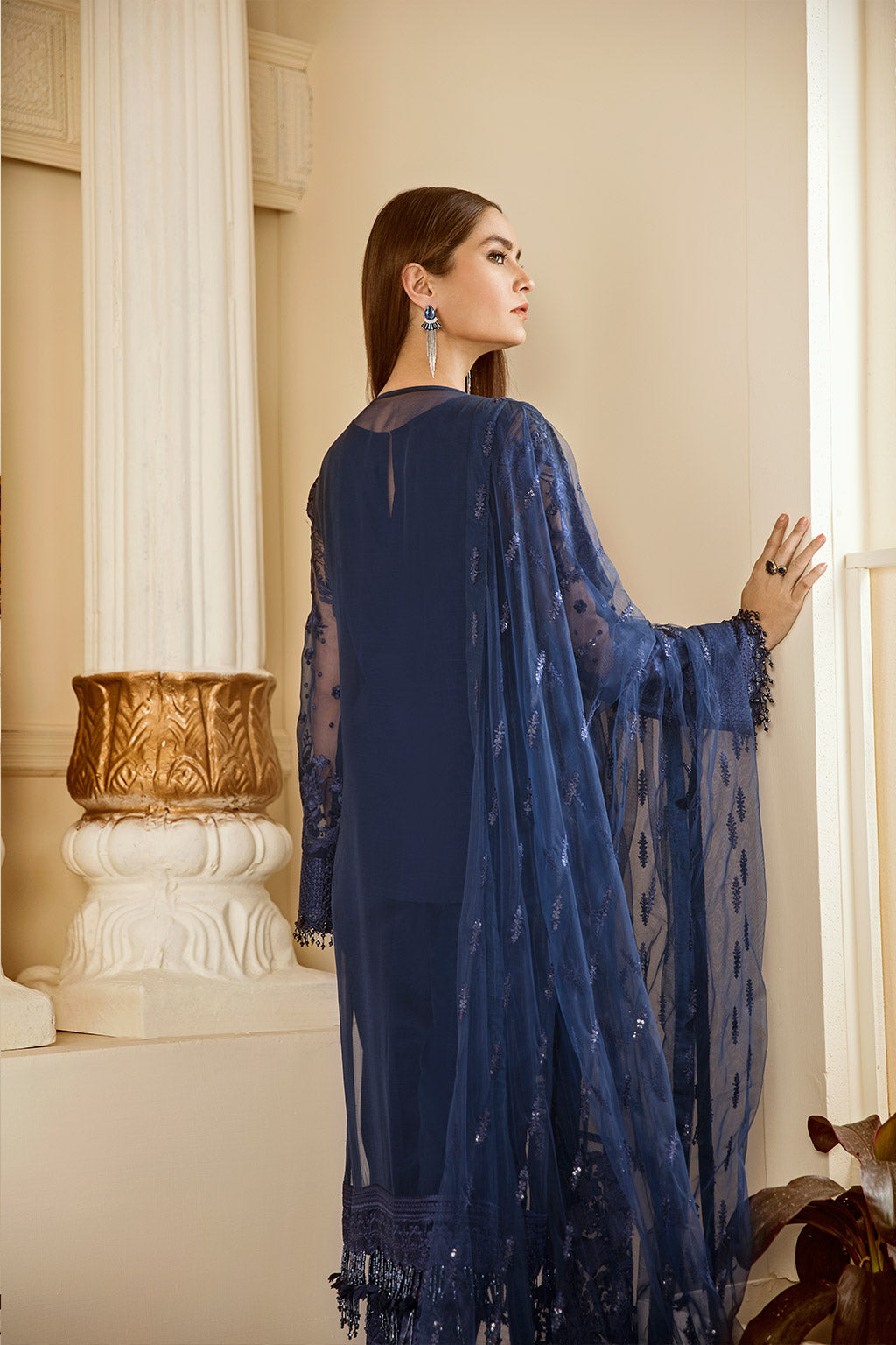 EMBROIDERED CHIFFON CH06-02 STITCHED