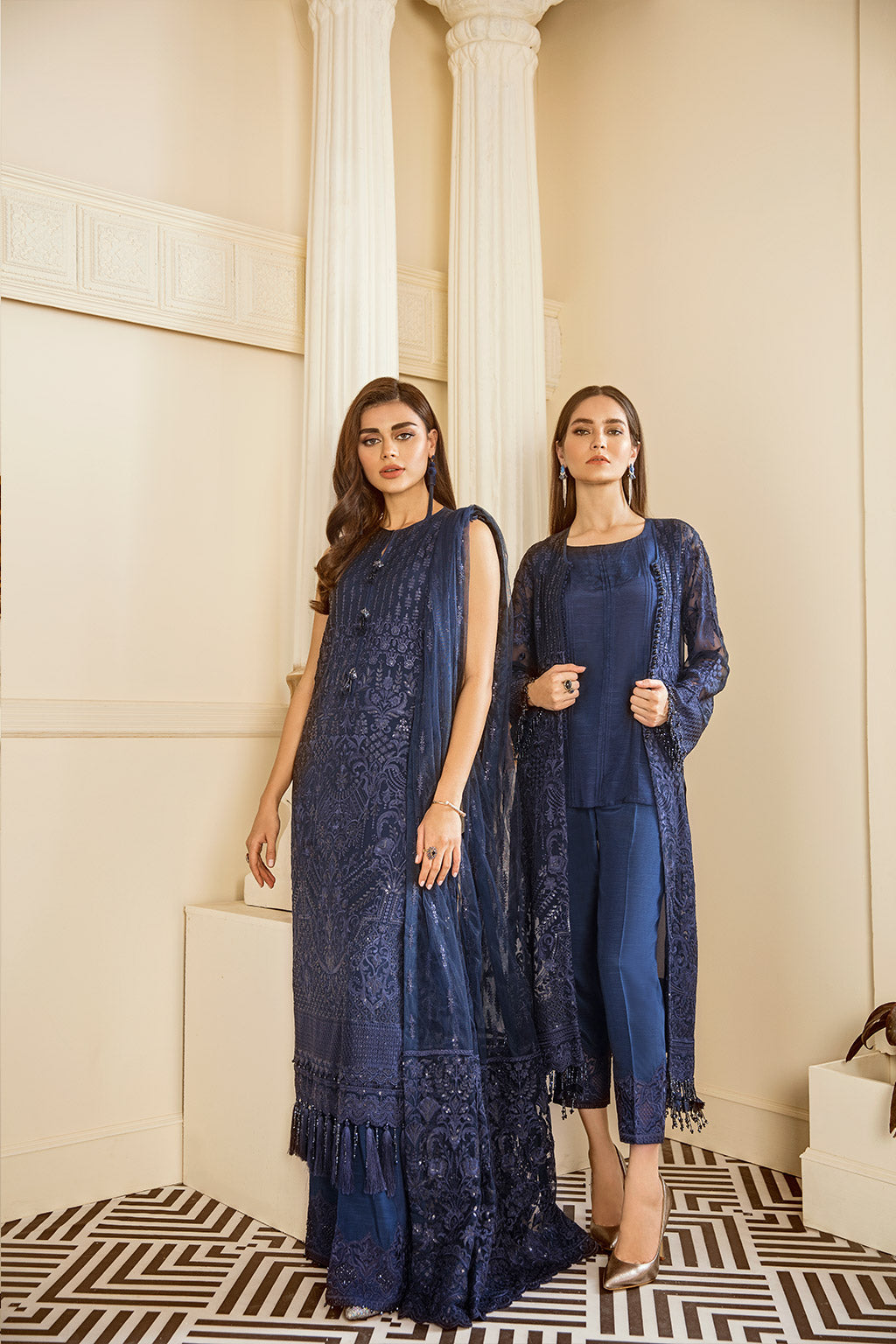 EMBROIDERED CHIFFON CH06-02 STITCHED