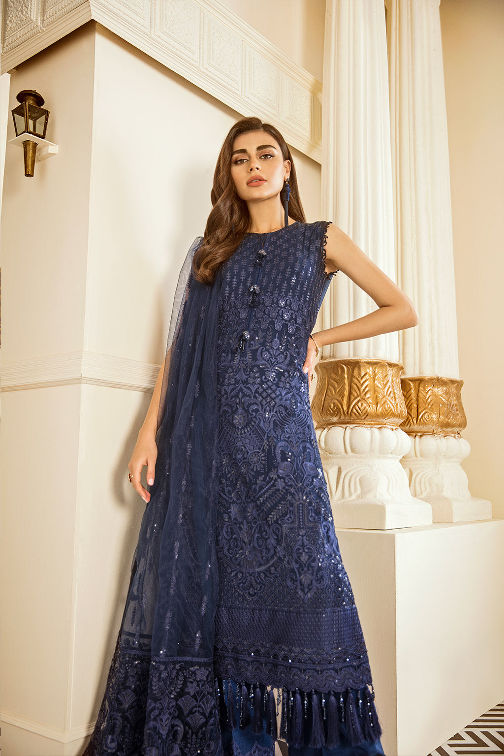EMBROIDERED CHIFFON CH06-02 STITCHED