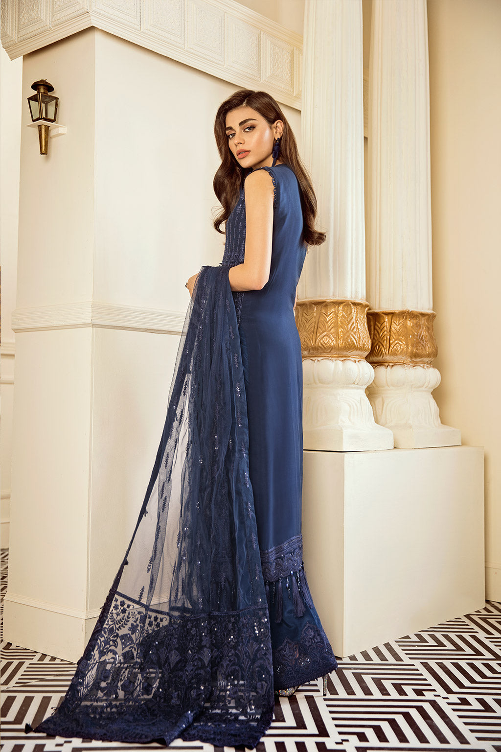 EMBROIDERED CHIFFON CH06-02 STITCHED