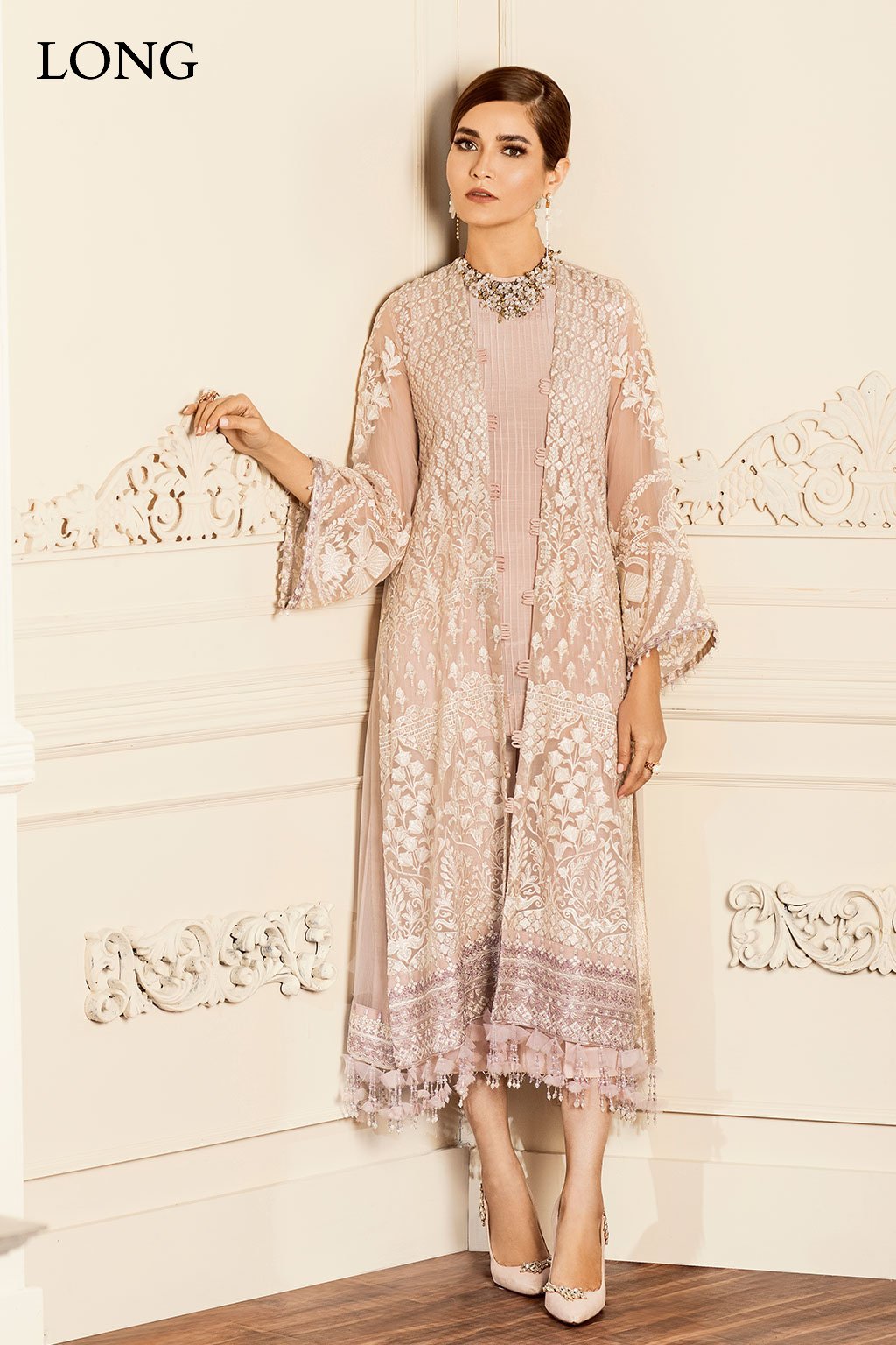 EMBROIDERED CHIFFON CH05-09 STITCHED