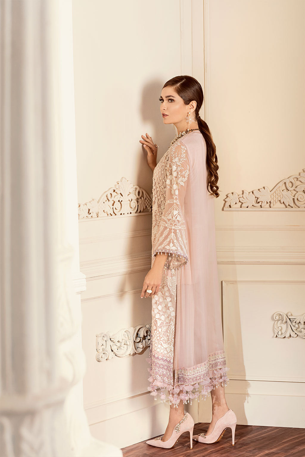 EMBROIDERED CHIFFON CH05-09 STITCHED
