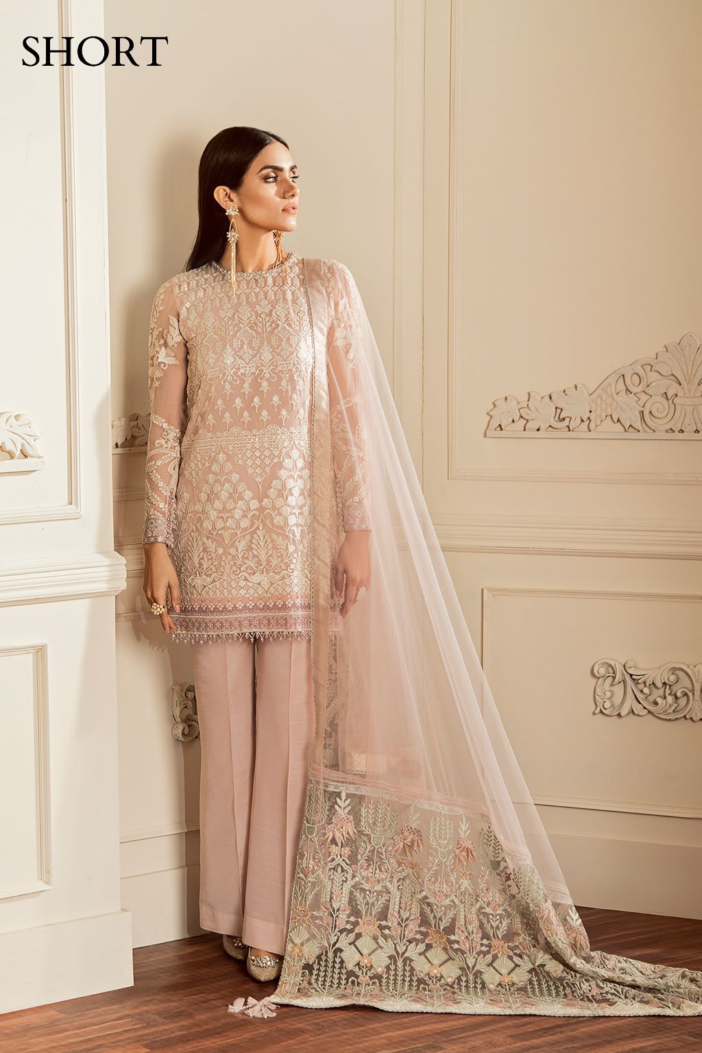 EMBROIDERED CHIFFON CH05-09 STITCHED