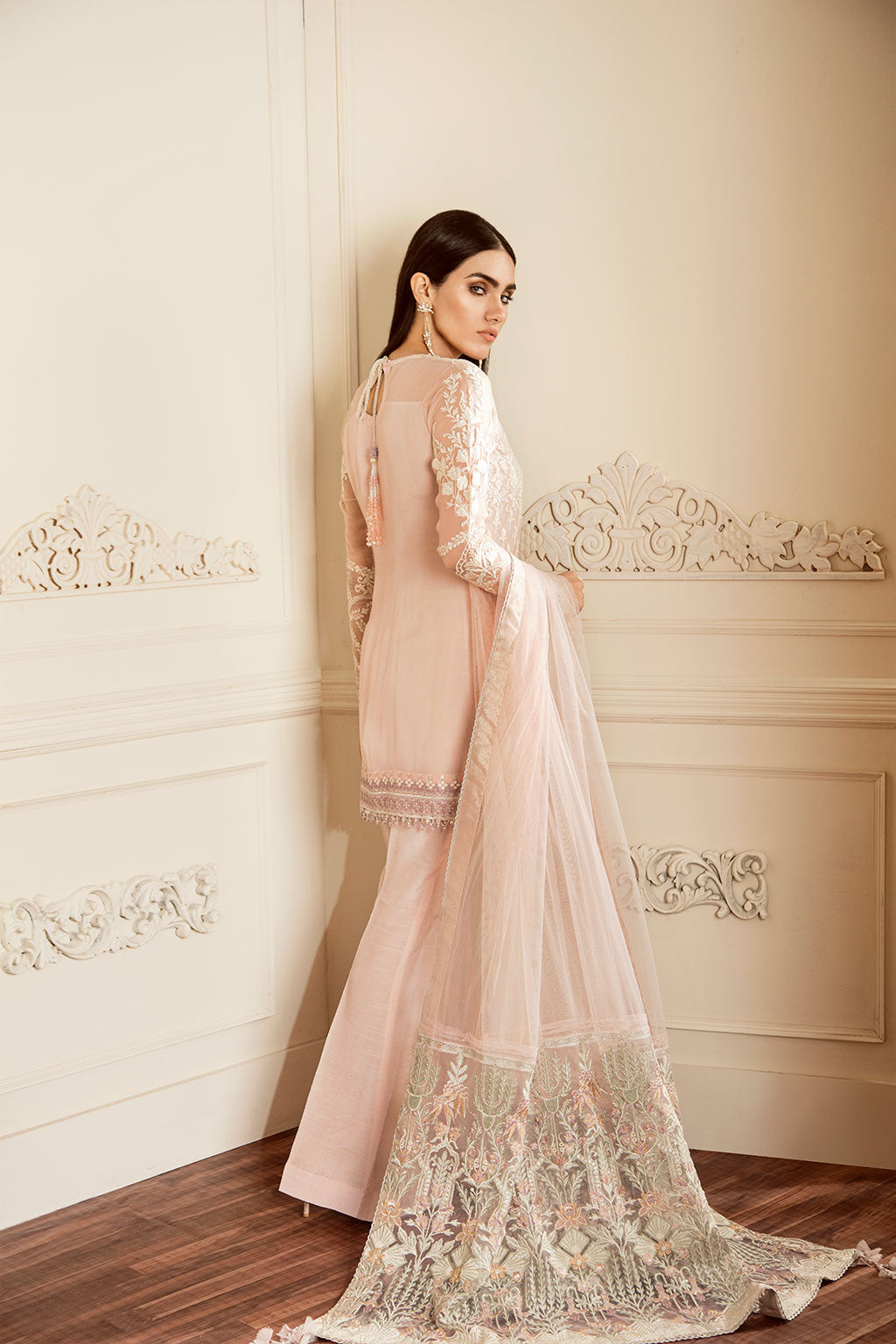 EMBROIDERED CHIFFON CH05-09 STITCHED