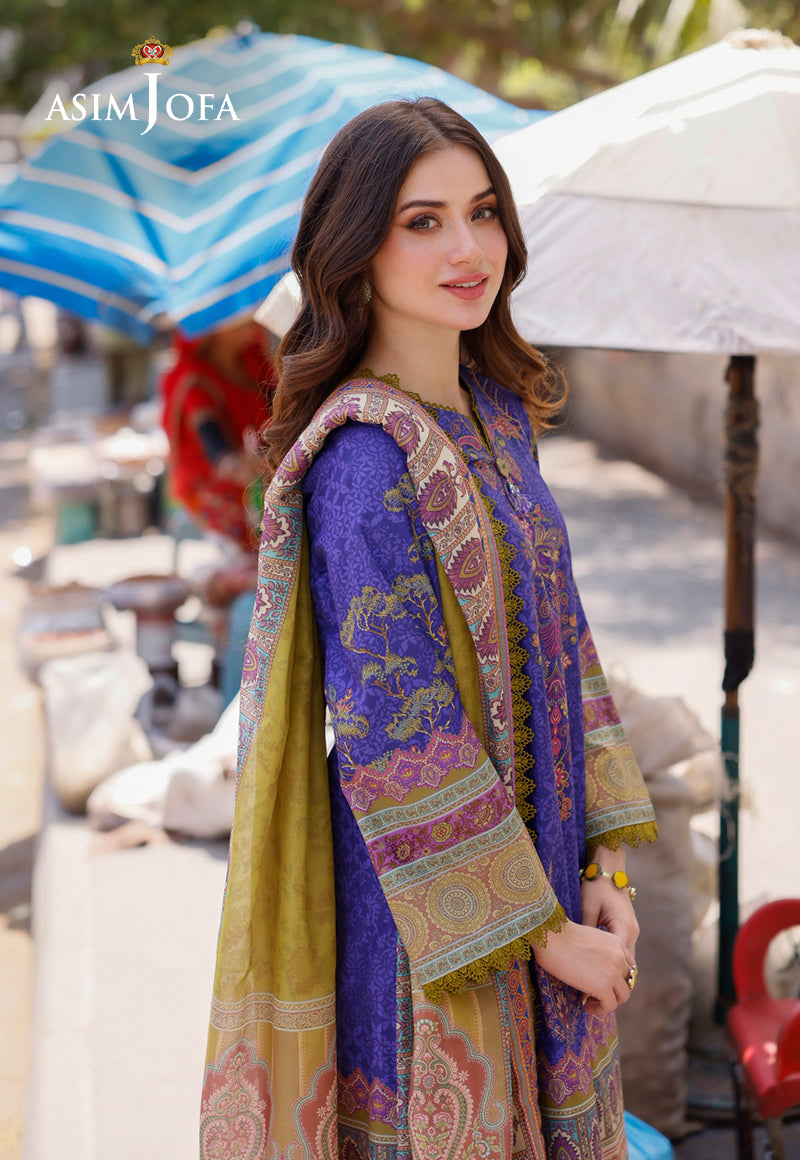 AJPLD-03-XS PRINTED ARABIC LAWN 3 PCS