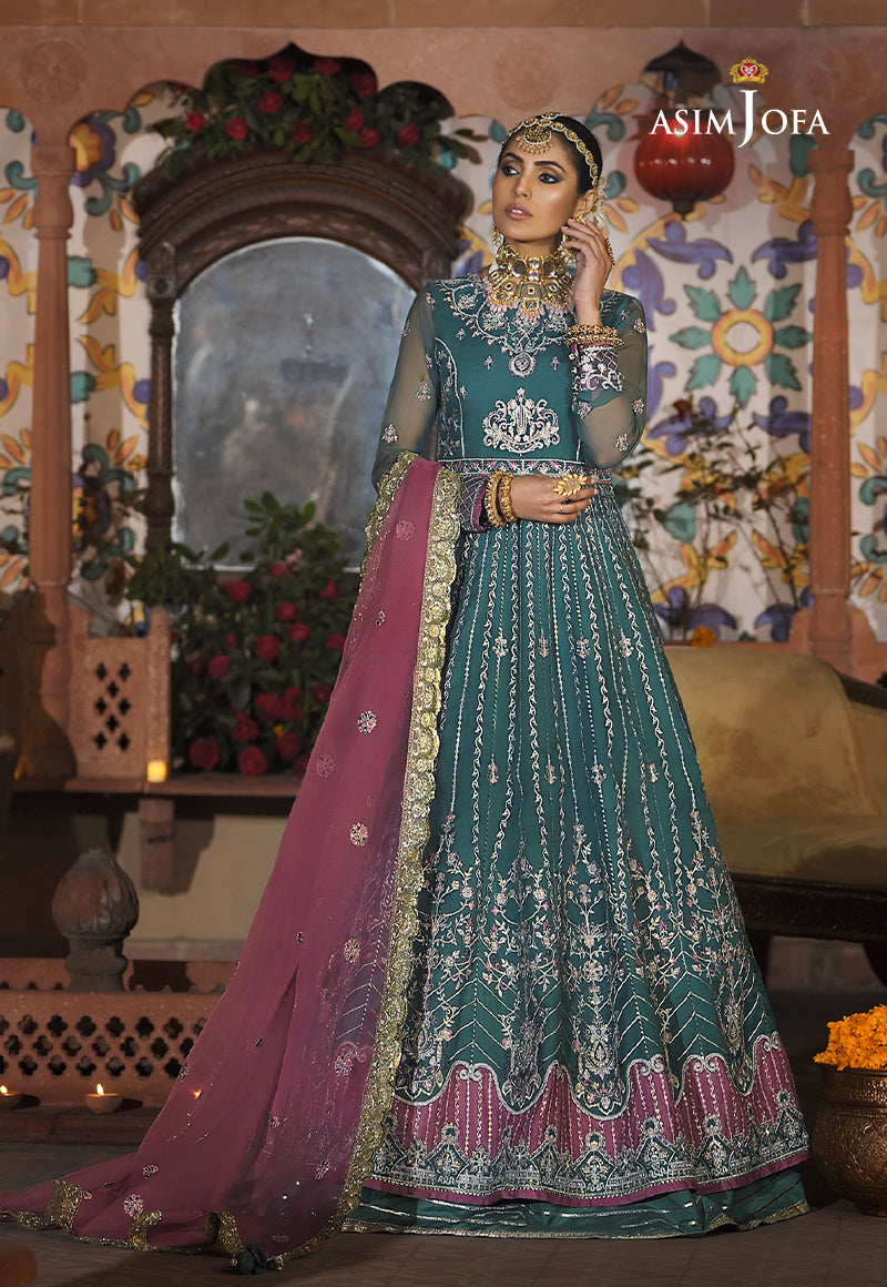AJR-18 EMBROIDERED ORGANZA 3 PCS