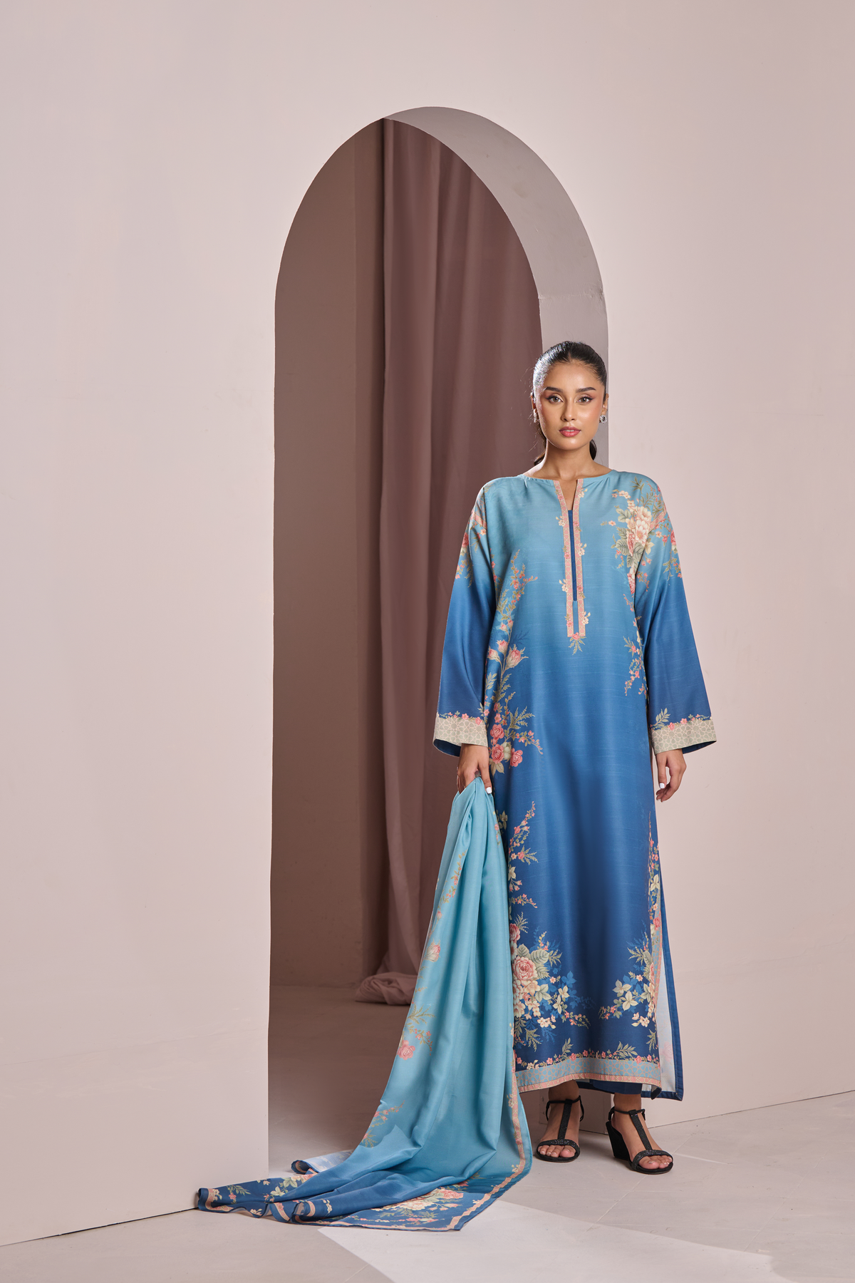 BLUE ROSE KAFTAN | 2-Piece