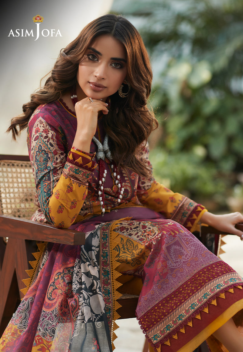 AJS-21 PRINTED LAWN 3 PCS