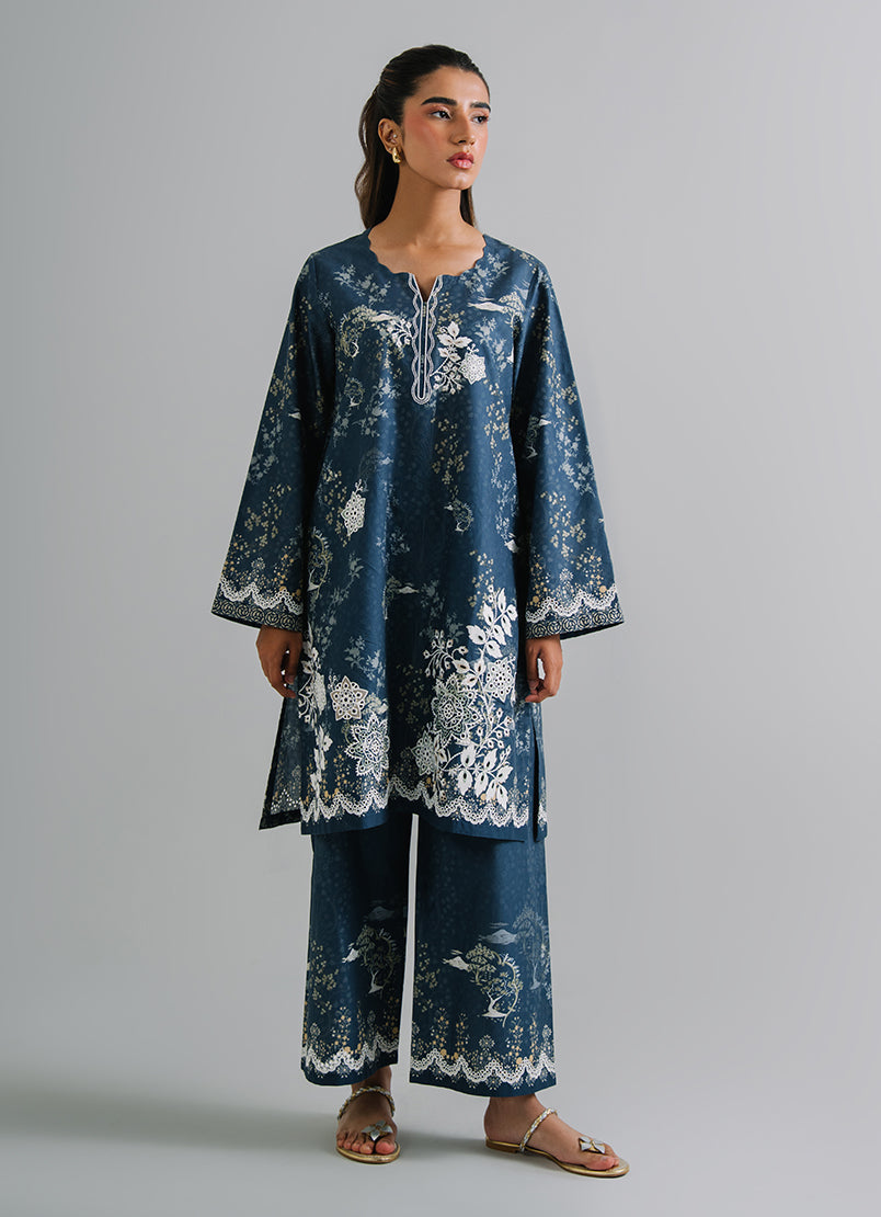 Printed Embroidered CO-ORD Set