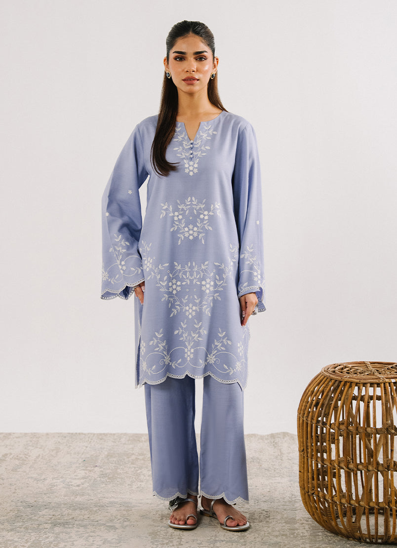 Embroidered CO-ORD Set - 15453251576020