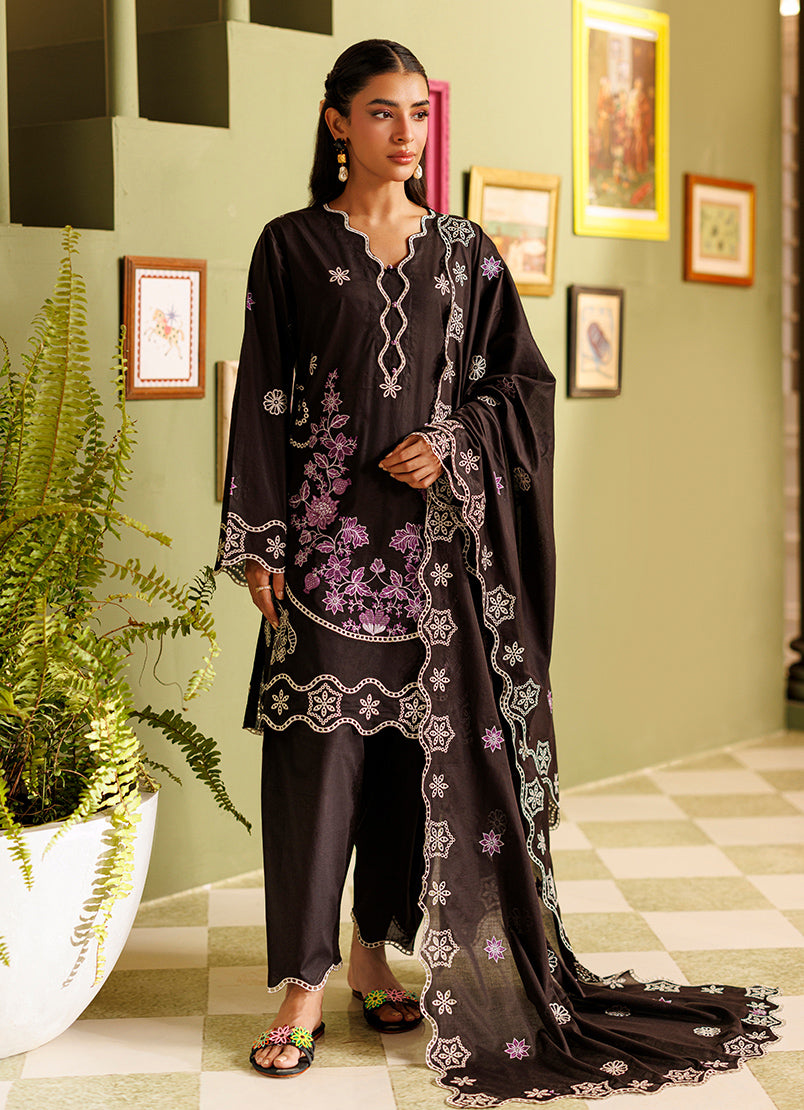 Embroidered 3 PC Suit - 15992401201020