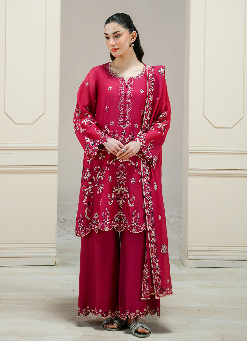 Embroidered 3 PC Suit - 15726501434040
