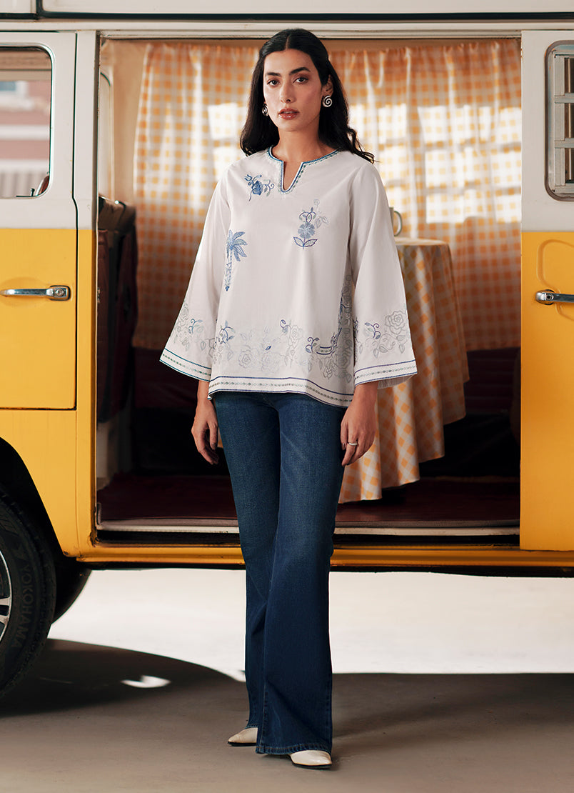 Embroidered Top - 14342381207020