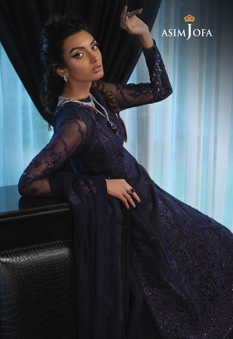 AJN-20 EMBROIDERED ORGANZA 3 PCS