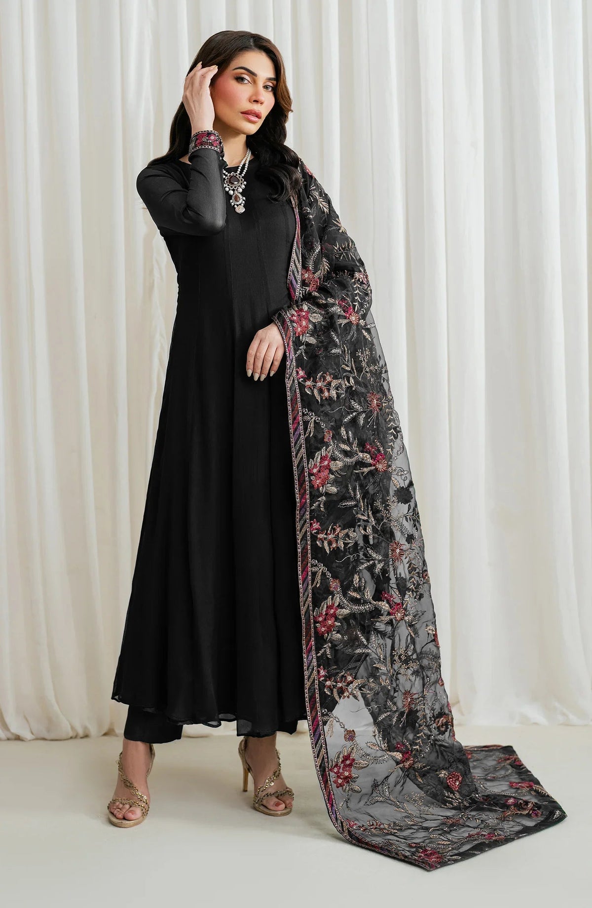 ZRF-EMC-07 Embroidered Chiffon